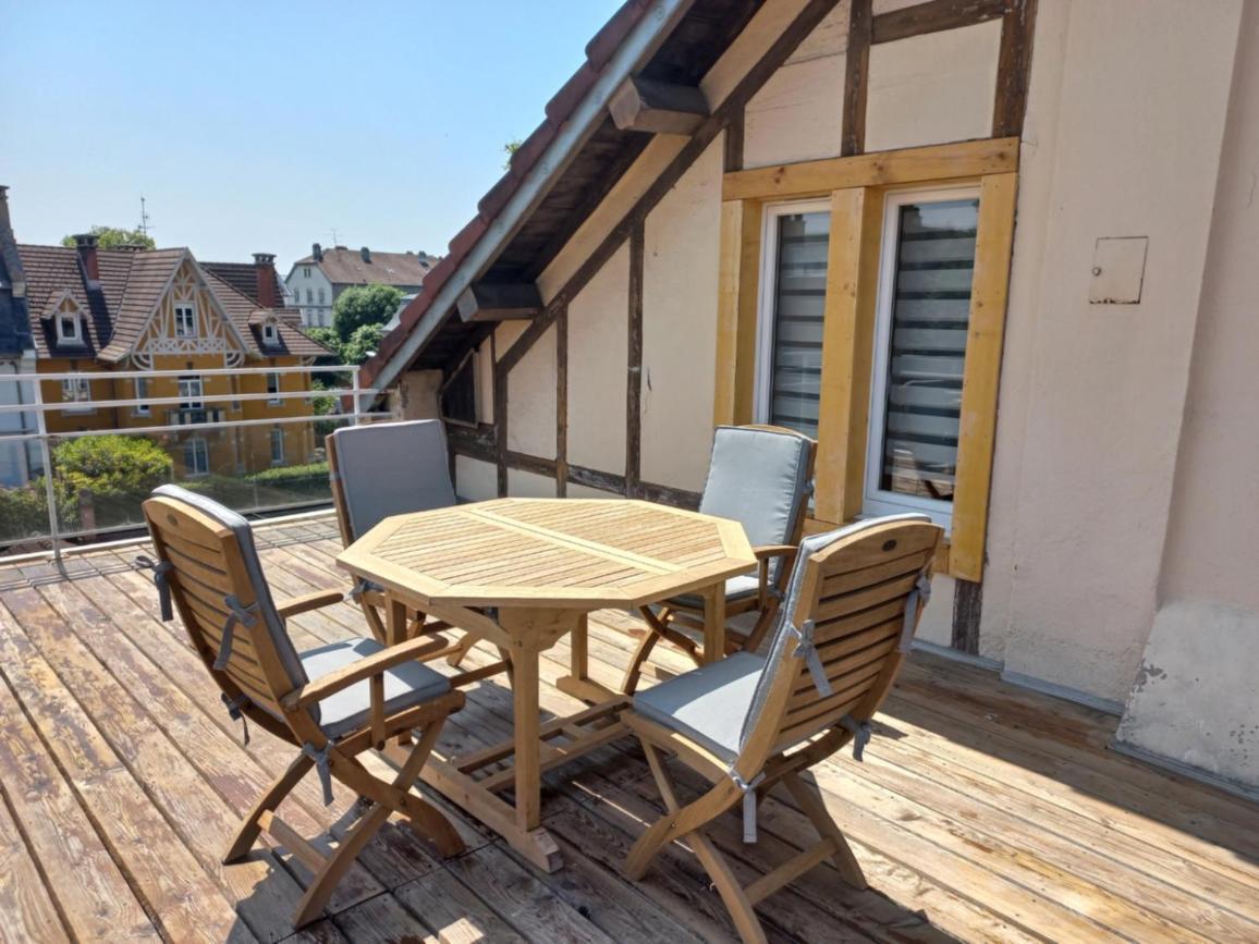 Appartement-Terrasse Parking Prive Meuble De Tourisme 4 Etoiles 贝尔福 外观 照片